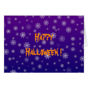 Halloween Spider Web Greeting Card