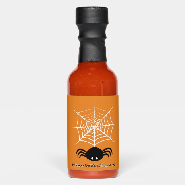 Halloween Spider Web  Hot Sauces (Front)