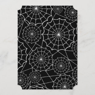 halloween spider web invitation