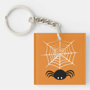 Halloween Spider Web  Keychain