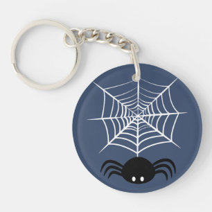 Halloween Spider Web  Keychain