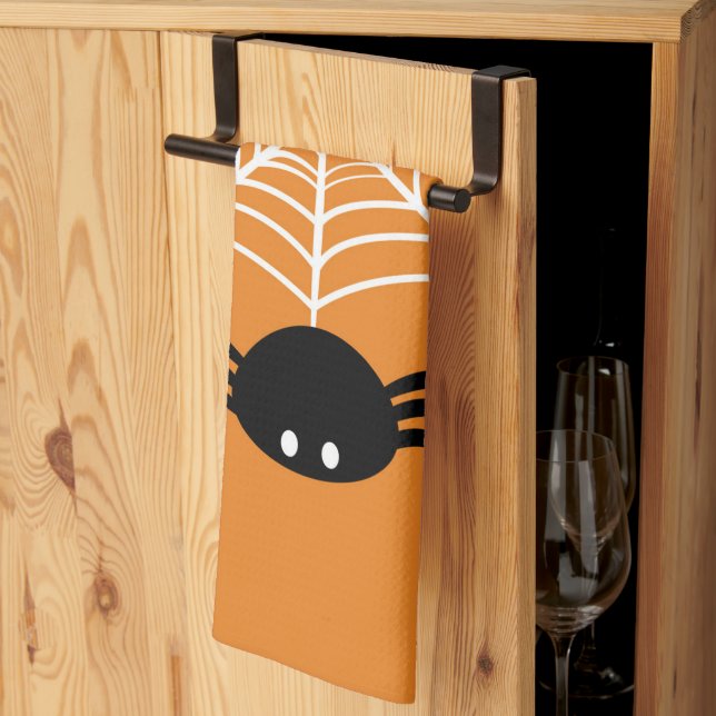 Halloween Spider Web  Kitchen Towel (Thirds Fold)