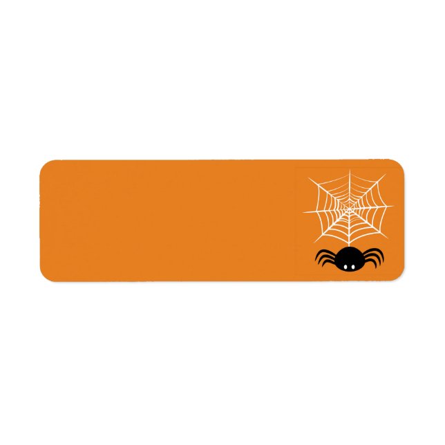Halloween Spider Web Label (Front)