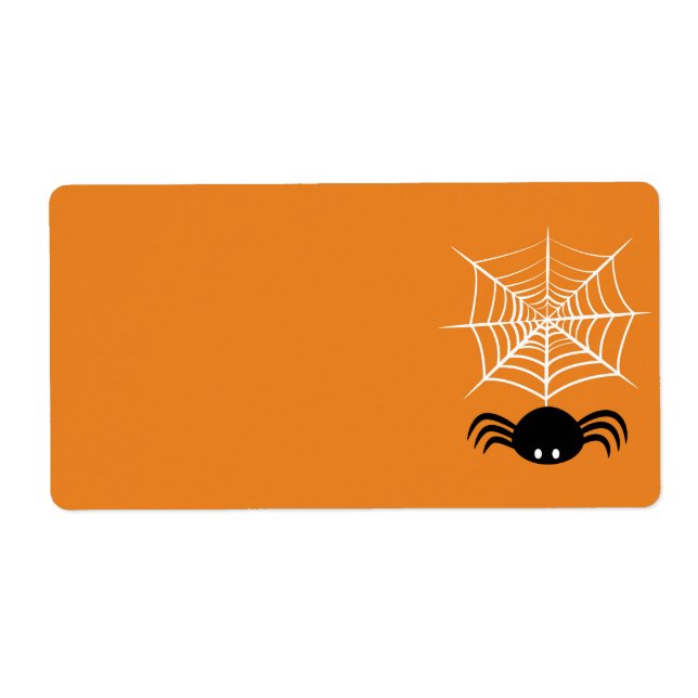 Halloween Spider Web  Label (Front)