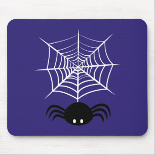Halloween Spider Web Mouse Pad