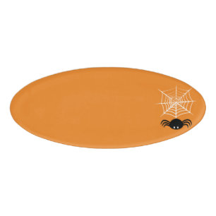 Halloween Spider Web  Name Tag
