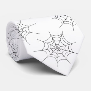 Halloween Spider Web Neck Tie