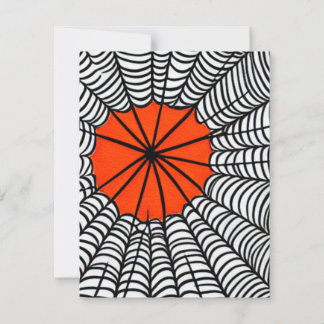 Halloween Spider Web Note Card