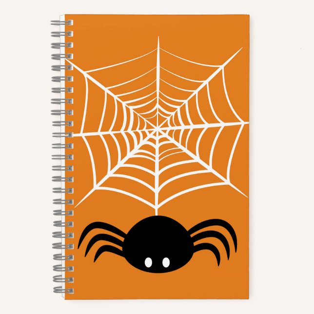 Halloween Spider Web  Notebook (Front)