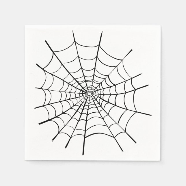 Halloween Spider Web Paper Napkins (Front)