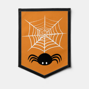 Halloween Spider Web Pennant
