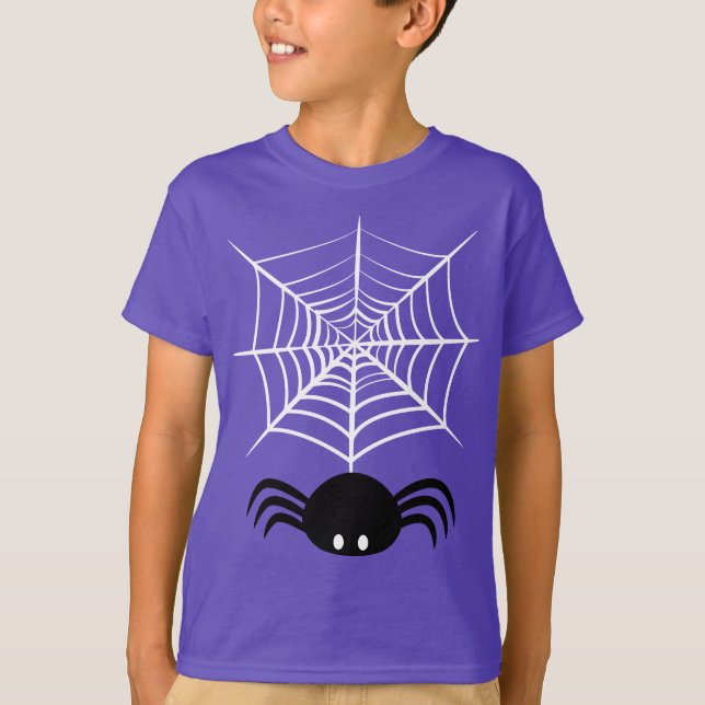 Halloween Spider Web  T-Shirt (Front)