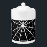 Halloween Spider Web Teapot<br><div class="desc">Spider web pattern with small little spiders.</div>