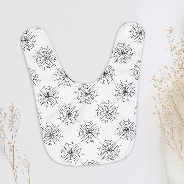 Halloween, Spider Web, Trick Or Treat, Boo Baby Bib (Creator Uploaded)