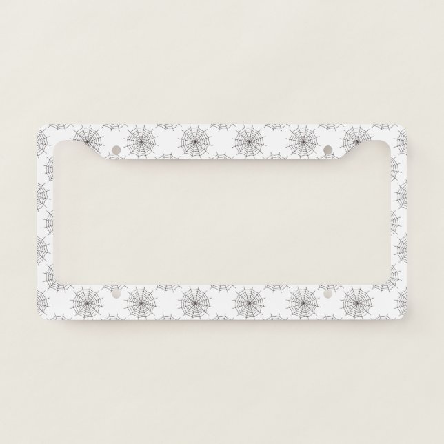 Halloween, Spider Web, Trick Or Treat, Boo License Plate Frame (Front)