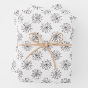 Halloween, Spider Web, Trick Or Treat, Boo Wrapping Paper Sheets