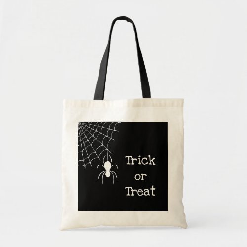 Halloween Spider Web Trick or Treat  Tote Bag
