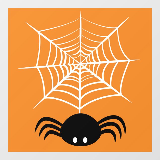 Halloween Spider Web  Window Cling (Sheet)