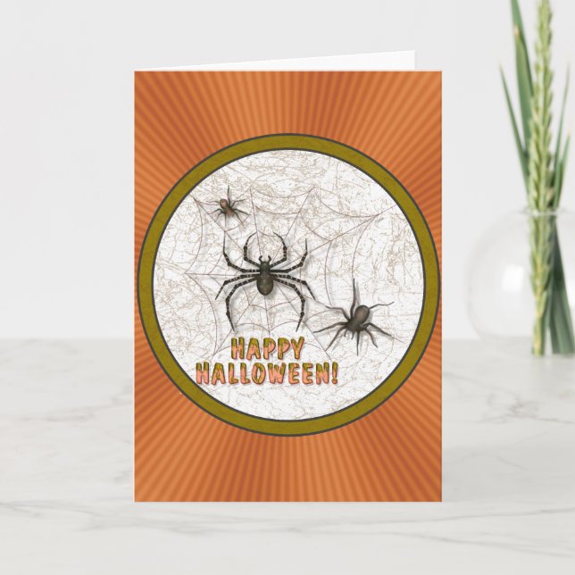 Halloween Spiders Card (Front)