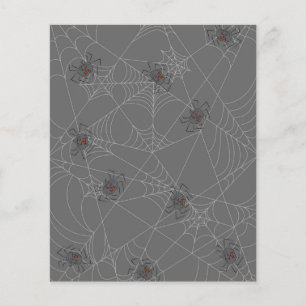 Halloween spiders web and pumpkins