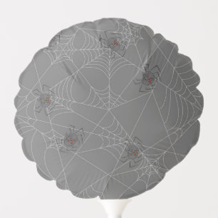 Halloween spiders web and pumpkins balloon
