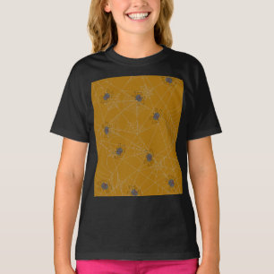 Halloween spiders web and pumpkins T-Shirt