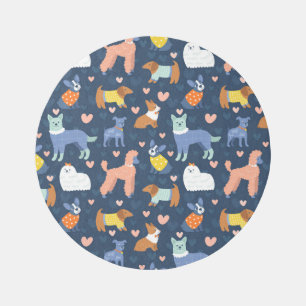 Halloween Spiders Web: Seamless Pattern Rug