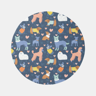 Halloween Spiders Web: Seamless Pattern Rug