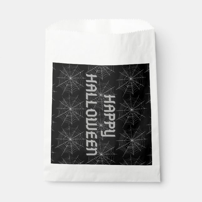 Halloween Spiderweb Favor Bag (Front)