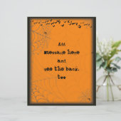 Halloween Spiderwebs & Bats Scene Silhouette (Standing Front)