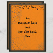 Halloween Spiderwebs & Bats Scene Silhouette (Front/Back)