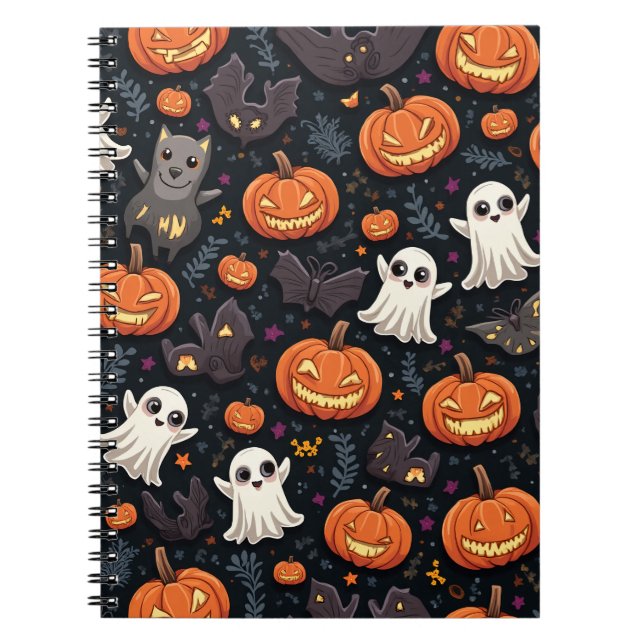 Halloween Spiral Photo Notebook (Front)