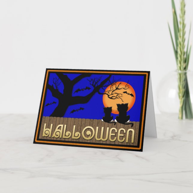 Halloween Spirit Greeting Card (Front)