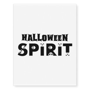Halloween Spirit - Scary & Creepy Trick or Treat Temporary Tattoos