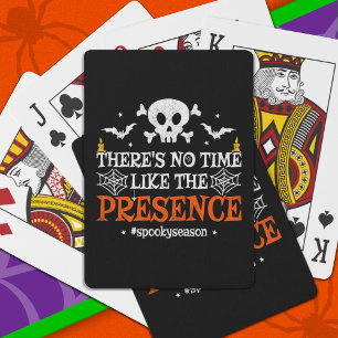 Halloween Spirit Skull Crossbones Funny Halloween Poker Cards