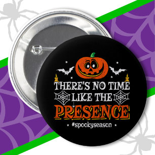 Halloween Spirit Spooky Pumpkin Funny Halloween Button
