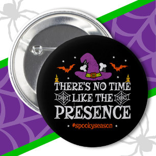 Halloween Spirit Spooky Witch Hat Funny Halloween Button