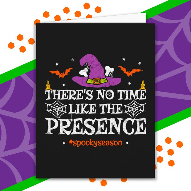 Halloween Spirit Spooky Witch Hat Funny Halloween Card (Creator Uploaded)