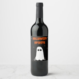 Halloween Spirits Wine Bottle Label (Set of 6)