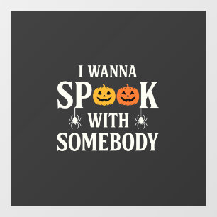 Halloween Spook Somebody Pumpkin Spider SVG Floor Decals