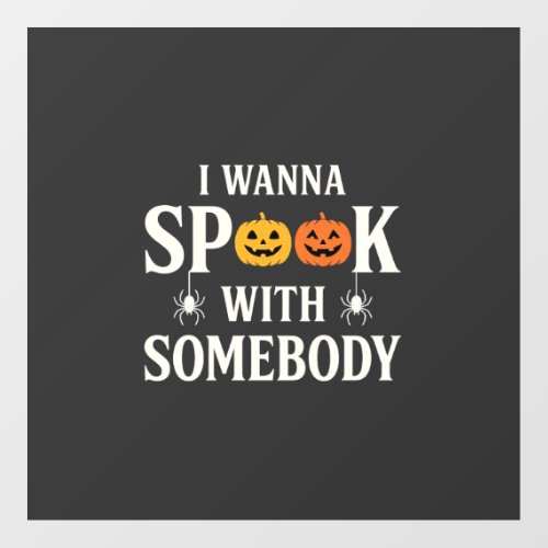 Halloween Spook Somebody Pumpkin Spider SVG Floor Decals