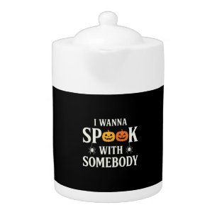 Halloween Spook Somebody Pumpkin Spider SVG Teapot