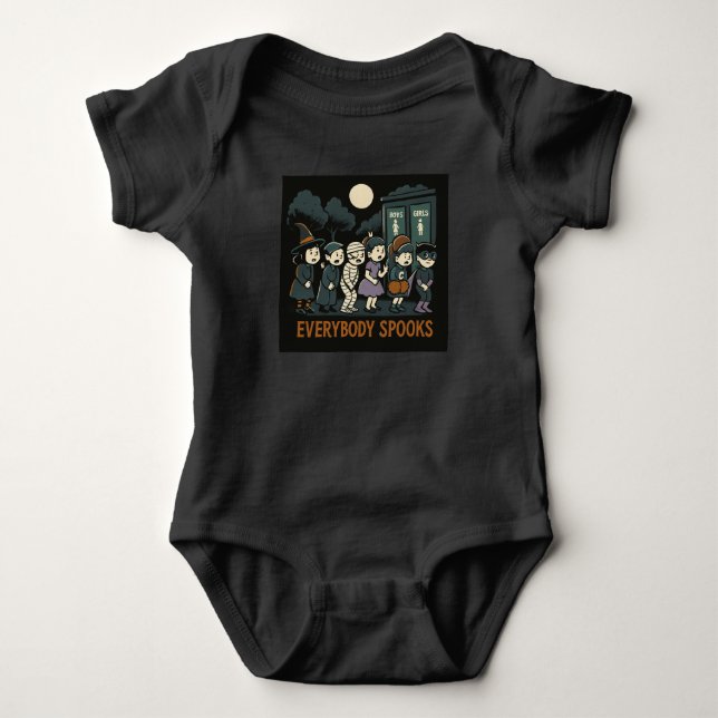 Halloween Spooks Baby Bodysuit (Front)