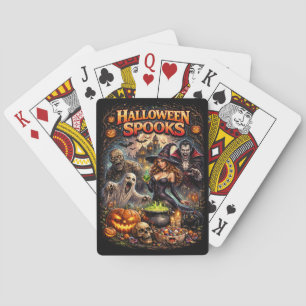 Halloween Spooks Poker Cards