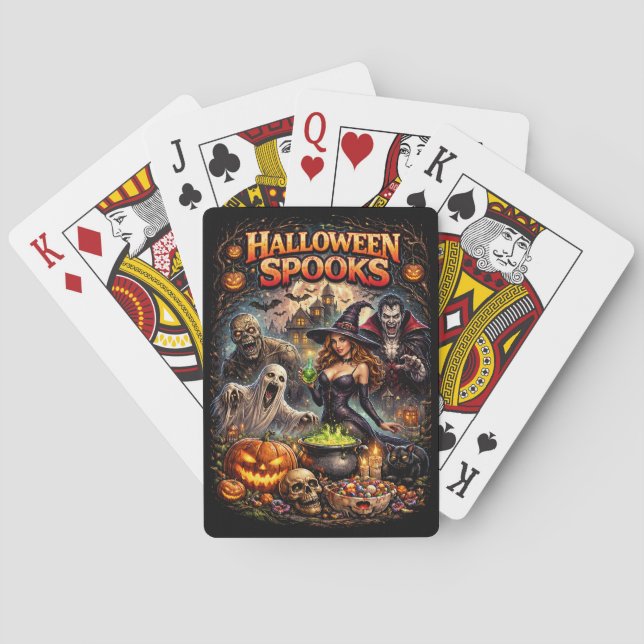 Halloween Spooks Poker Cards (Back)