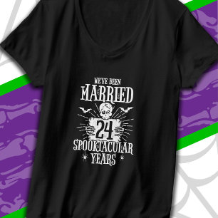 Halloween Spooktacular 24th Wedding Anniversary T-Shirt