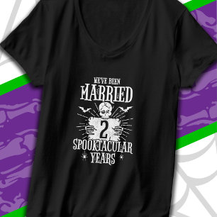Halloween Spooktacular 2nd Wedding Anniversary T-Shirt