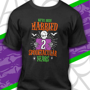 Halloween Spooktacular 2nd Wedding Anniversary T-Shirt