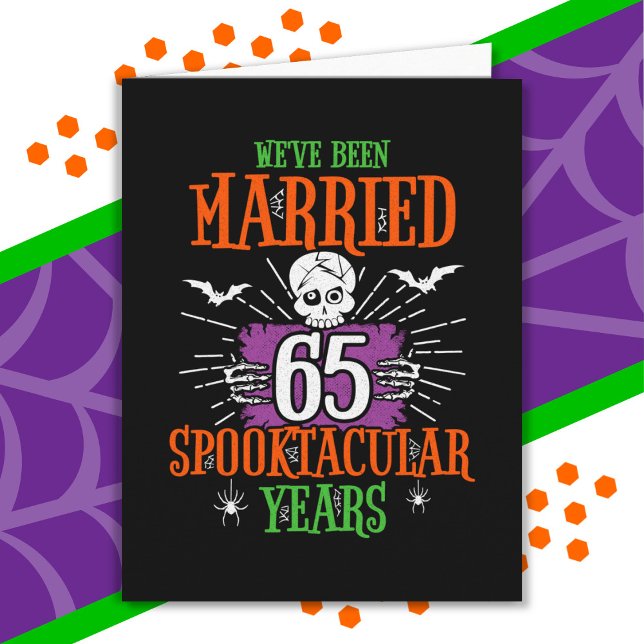 Halloween Spooktacular 65th Wedding Anniversary Card (Creator Uploaded)