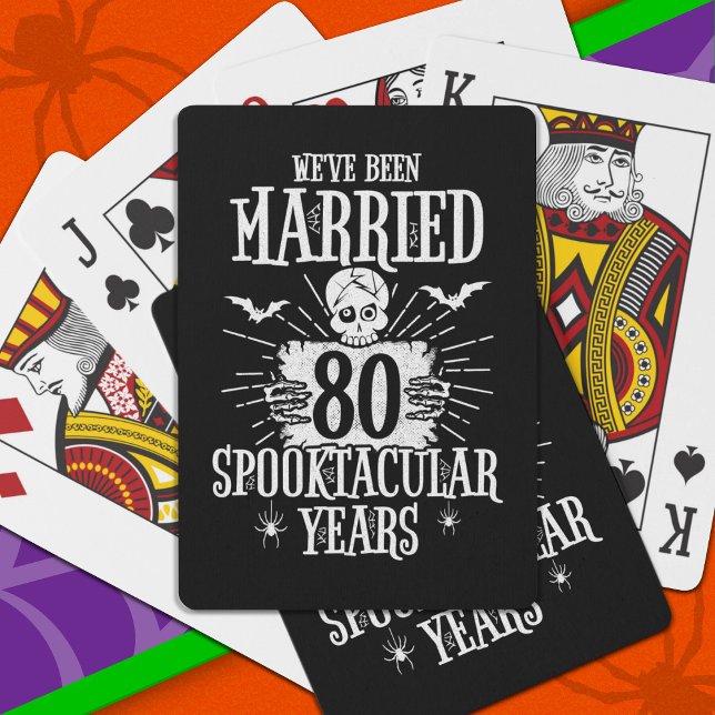 Halloween Spooktacular 80th Wedding Anniversary Poker Cards (Creator Uploaded)